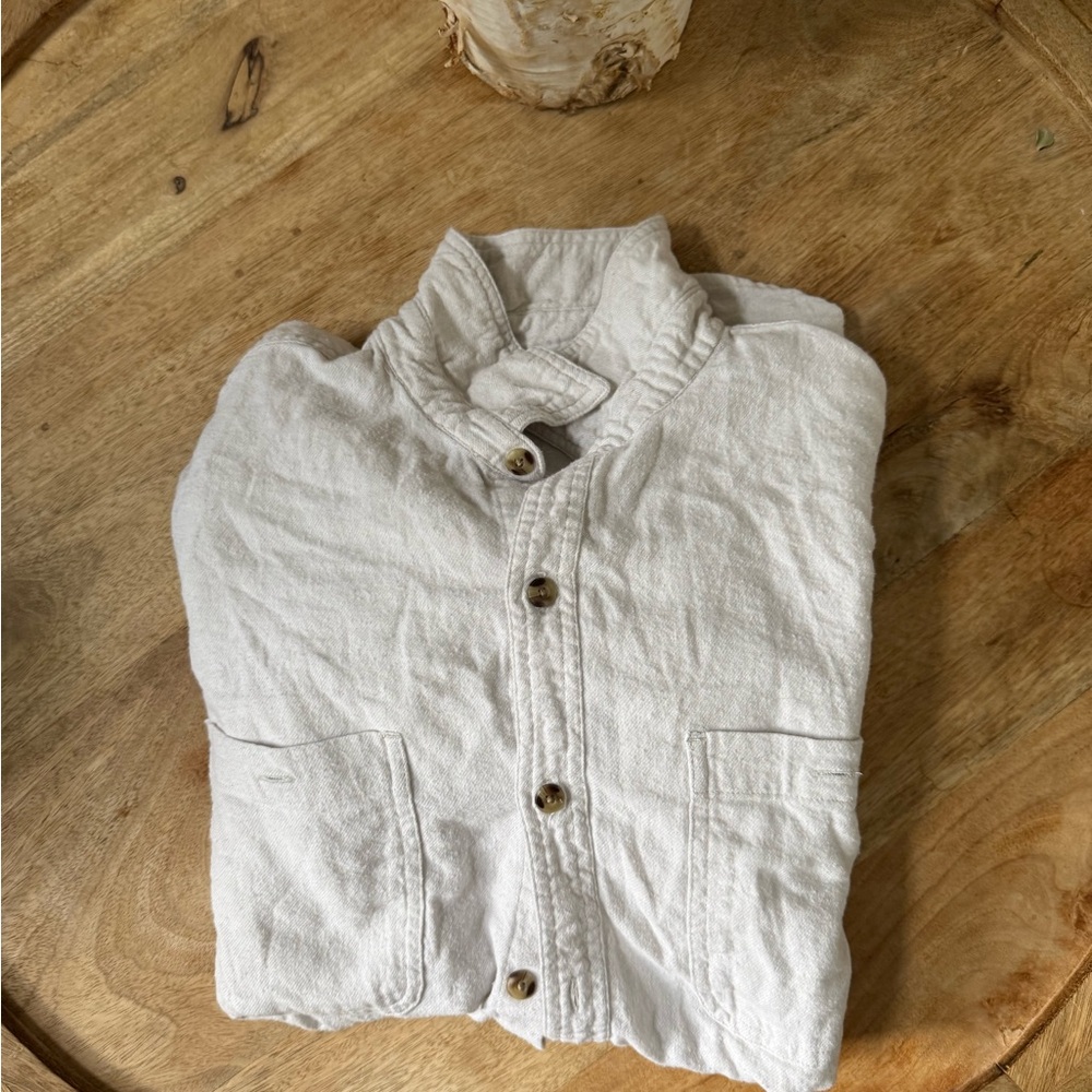 Cream Button-Up Shirt